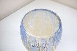 Eapg 1880s Libbey Maize Blueleaves Blown Art Glass Celery Vase Eapg 1880s Libbey Maize Blueleaves Blown Art Glass Celery Vase