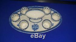 Early 19th Century Wedgwood Blue Pearlware Egg Frame C1830