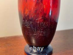 Early Muller Freres Vase, Signed