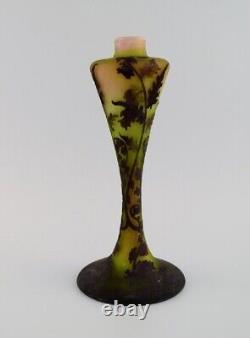 Émile Gallé (1846-1904), France. Vase in mouth-blown art glass