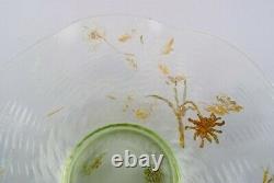 Emile Gallé, France. Antique bowl in mouth-blown art glass. 1870/80's