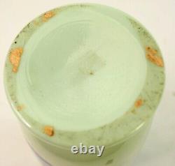 English Victorian Mary Gregory Opal Vase Hand Painted 9.5