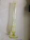 Exceptional Walsh Long Stemmed Victorian Crinkle Topped Opalescent Glass Vase