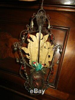 Exquisite antique Christmas tree ornament/Gablonz, Art Nouveau/Victorian
