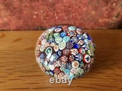 Fabulous Rare Antique 1847 Miniature 2 Baccarat Close Millefiori Paperweight