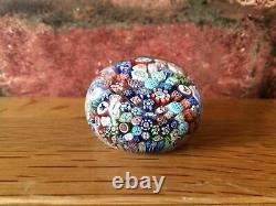 Fabulous Rare Antique 1847 Miniature 2 Baccarat Close Millefiori Paperweight