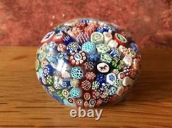 Fabulous Rare Antique 1847 Miniature 2 Baccarat Close Millefiori Paperweight