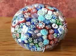 Fabulous Rare Antique 1847 Miniature 2 Baccarat Close Millefiori Paperweight