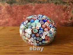 Fabulous Rare Antique 1847 Miniature 2 Baccarat Close Millefiori Paperweight