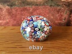 Fabulous Rare Antique 1847 Miniature 2 Baccarat Close Millefiori Paperweight