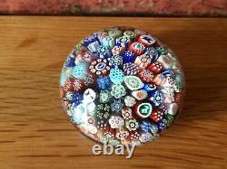 Fabulous Rare Antique 1847 Miniature 2 Baccarat Close Millefiori Paperweight