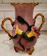 Fabulous Stevens & Williams Late Victorian Cased Glass Vase/urn Applied Flowers