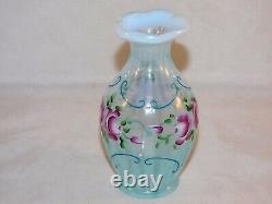 Fenton Art Glass Optic Ocean Blue Vase #299 of 1,250- Signed D. Robinson