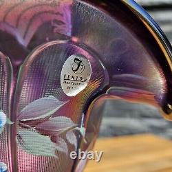 Fenton Art Glass Plum Wisteria Basket 75th Diamond Jubilee Collection Vintage