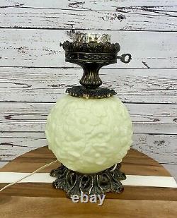 Fenton Custard Poppy GWTW Vintage Lamp