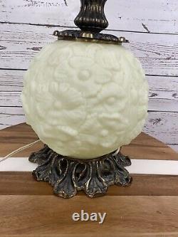 Fenton Custard Poppy GWTW Vintage Lamp