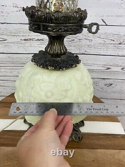 Fenton Custard Poppy GWTW Vintage Lamp