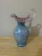 Fenton Glass Connoisseur Collection Victorian Art Glass Pitcher. Le #302/490