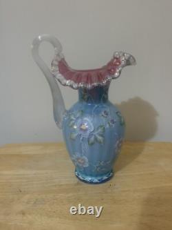Fenton Glass Connoisseur Collection Victorian Art Glass Pitcher. Le #302/490 Fenton Glass Connoisseur Collection Victorian Art Glass Pitcher. Le #302/490