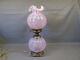 Fenton Pink Carnival Hobnail Gone With The Wind Victorian Electric Lamp 23 Lg