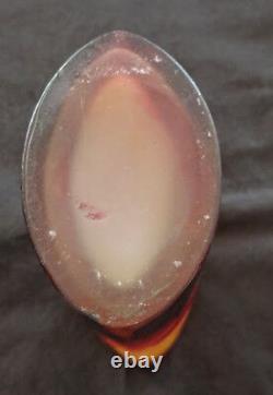 French DAUM Nancy, Old Rare, Unique Vase, 1910-14 Tall Oval Shape Fine