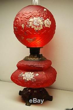 Gwtw Kerosene Oil Antique Banquet Victirian Parlor American Art Nouveau Lamp