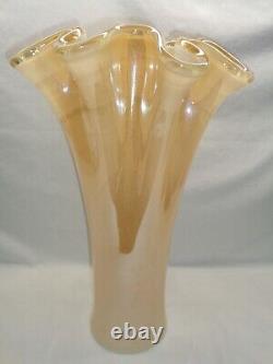 Handkerchief Glass Display Vase Murano Vetro Style Of Art Noveau Deco Victorian