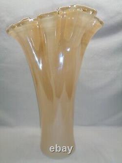 Handkerchief Glass Display Vase Murano Vetro Style Of Art Noveau Deco Victorian