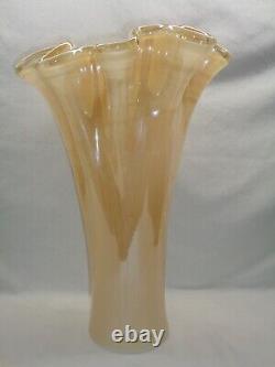 Handkerchief Glass Display Vase Murano Vetro Style Of Art Noveau Deco Victorian