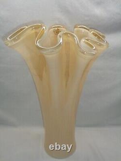 Handkerchief Glass Display Vase Murano Vetro Style Of Art Noveau Deco Victorian