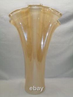 Handkerchief Glass Display Vase Murano Vetro Style Of Art Noveau Deco Victorian