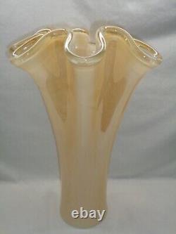 Handkerchief Glass Display Vase Murano Vetro Style Of Art Noveau Deco Victorian