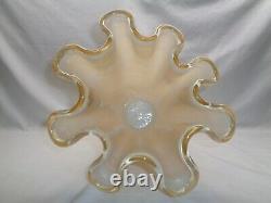 Handkerchief Glass Display Vase Murano Vetro Style Of Art Noveau Deco Victorian