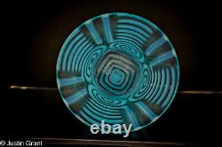 Harrach Bohemian Art Glass Floret Target Swirl Opalescent Vase