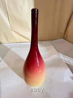 Hobbs Brockunier Wheeling Peach Blow Bud Vase-Victorian-Glossy Stick Vase