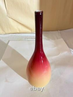 Hobbs Brockunier Wheeling Peach Blow Bud Vase-Victorian-Glossy Stick Vase