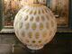 Huge Gwtw Fenton Honeysuckle Opalescent Glass Coin Dot Lamp Shade Ball Globe 10