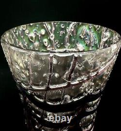 Kralik Glass Vase Iridescent Finish Veined Art Nouveau Czechoslovakia