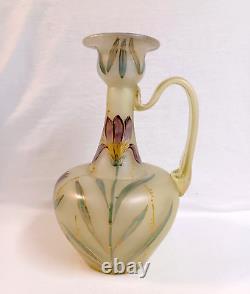 LOETZ Arcadia Iris Floral Hand Painted Ewer Vase PN I/7875 (623) DEK 1896 RARE