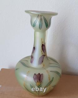 LOETZ Arcadia Iris Floral Hand Painted Ewer Vase PN I/7875 (623) DEK 1896 RARE