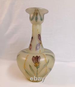 LOETZ Arcadia Iris Floral Hand Painted Ewer Vase PN I/7875 (623) DEK 1896 RARE