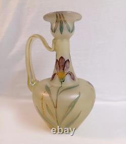 LOETZ Arcadia Iris Floral Hand Painted Ewer Vase PN I/7875 (623) DEK 1896 RARE