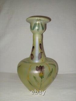 LOETZ Arcadia Iris Floral Hand Painted Ewer Vase PN I/7875 (623) DEK 1896 RARE