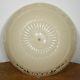 Large Antique Art Deco Round Ceiling Lamp Shade. Molded Glass Chandelier Rare