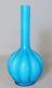 Large & Tall 12 Victorian Blue Cased Art Glass Vase C. 1890 Mint American