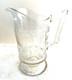 Late 1800 Victorian Art Crafts Nouveau Draped Parrot Bamboo Glass Pitcher 9 Htf