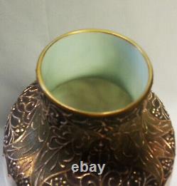 Loetz 12 Hellmarmor Marmoriertes Marbled Art Glass Vase Enamel Persian Moroccan