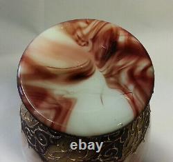 Loetz 12 Hellmarmor Marmoriertes Marbled Art Glass Vase Enamel Persian Moroccan