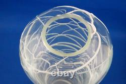 MURANO VENEZIA huge white glass paste lattice glass vase 1900 Carlo Nason MURANO VENEZIA huge white glass paste lattice glass vase 1900 Carlo Nason