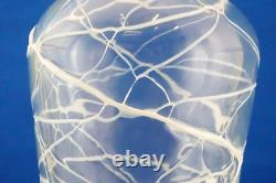 MURANO VENEZIA huge white glass paste lattice glass vase 1900 Carlo Nason MURANO VENEZIA huge white glass paste lattice glass vase 1900 Carlo Nason